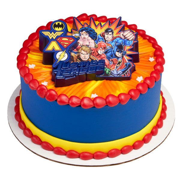 A Birthday Place - Cake Toppers - JUSTICE LEAGUE UNITED DECOSET DecoSet®