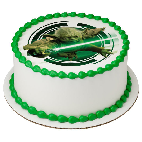 Star Wars™ Yoda Edible Cake Topper Image