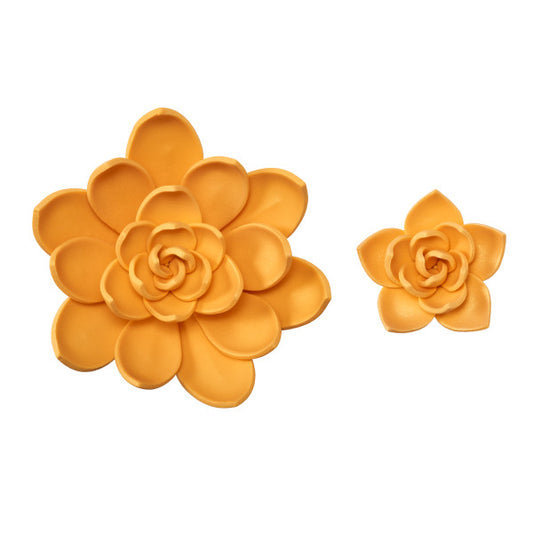 Gold Succulents Gum Paste Flowers