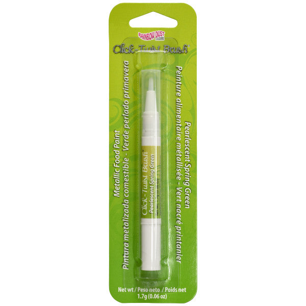 Pearlescent Spring Green Rainbow Dust Click-Twist Brush® Art Supplies