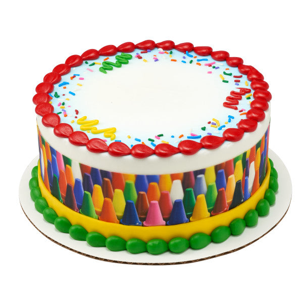 Crayons Edible Cake Topper Image Strips