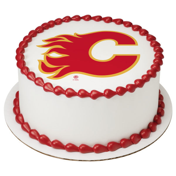 NHL® Calgary Flames Edible Cake Topper Image