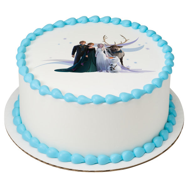 Disney Frozen II Enchanting Journey Edible Cake Topper Image