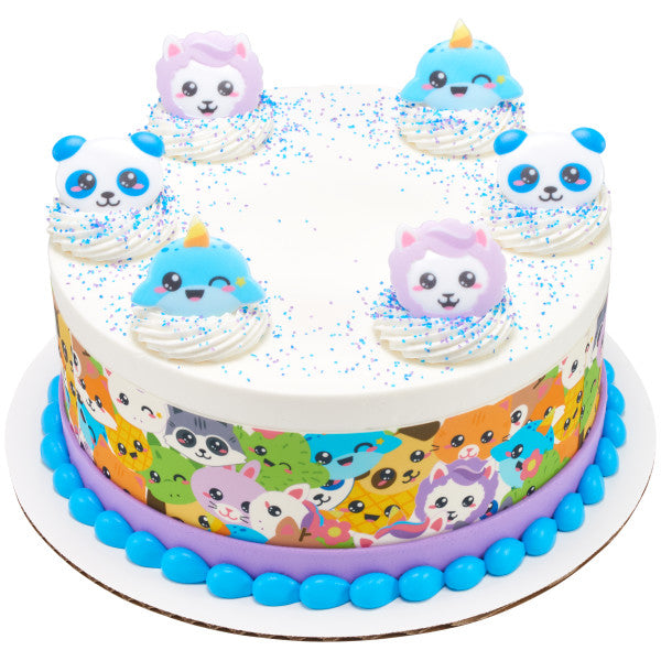 Kawaii Characters Edible Cake Topper Image Strips