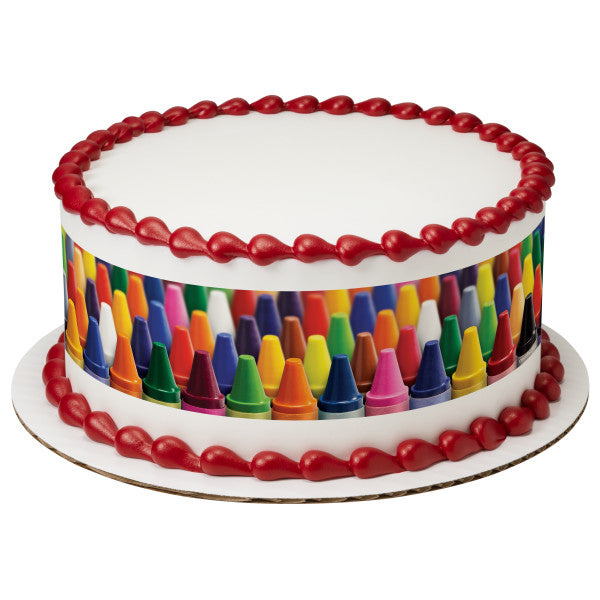 Crayons Edible Cake Topper Image Strips