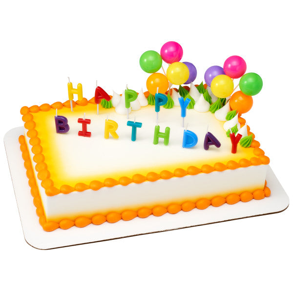 Happy Birthday Neon Candles DecoSet®