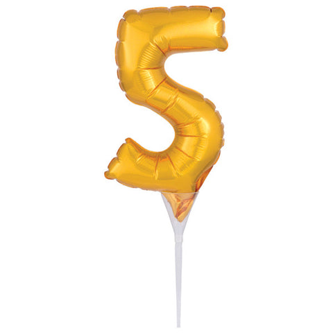 Inflatable Gold Numeral 5 Anagram® Cake Pic