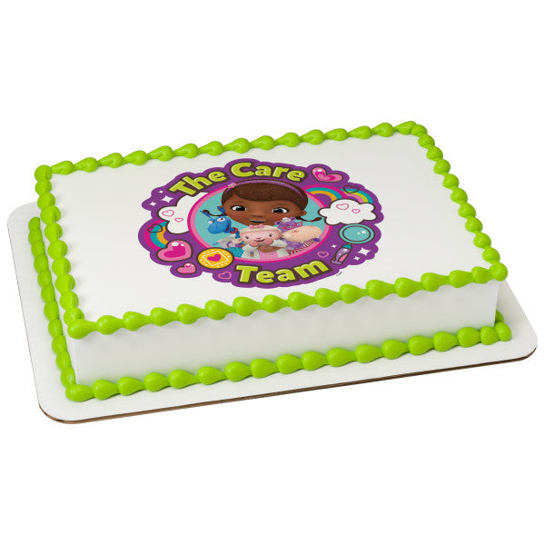 Doc McStuffins The Care Team Edible Cake Topper Image