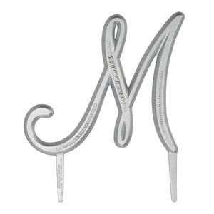 A Birthday Place - Cake Toppers - 4.5" M Diamond Letter Monogram