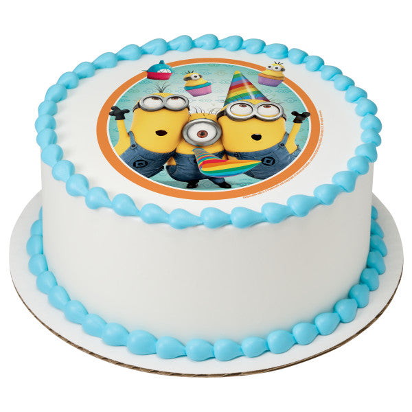 Despicable Me™ Party Time! Edible Cake Topper Image
